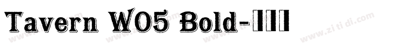 Tavern W05 Bold字体转换